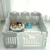 Minimalist Plastic Dog Houses Safety Dog Fence Home Pet Cat Kennel Small Dogs Indoor Isolation with Toilet Dog Cage Pet Supplies