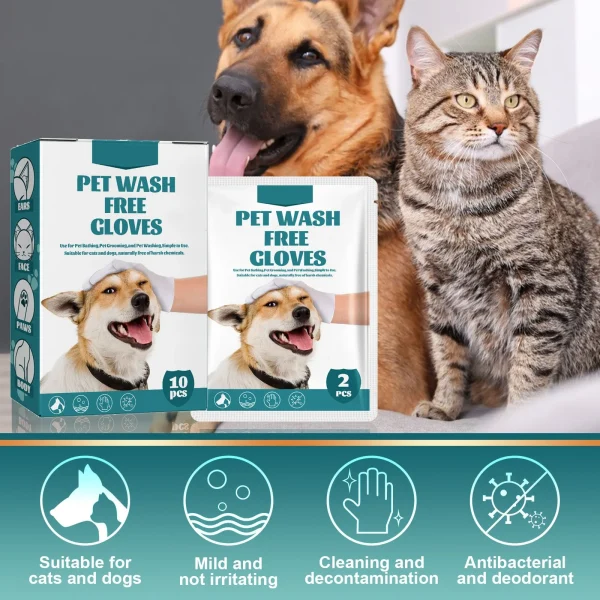 Pet Wash free Gloves Dog Cat Spa Bathing Odor Removing Cleaning Cleaning Care Dry Cleaning Gloves Dog Grooming Equipment