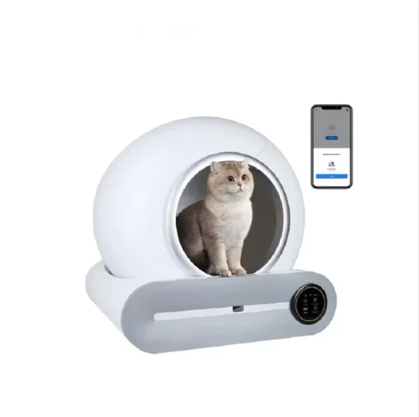 Tonepie 2024 New 65L Automatic Smart Cat Litter Box Self Cleaning Fully Enclosed Cat Litter Box Pet Toilet Litter Tray