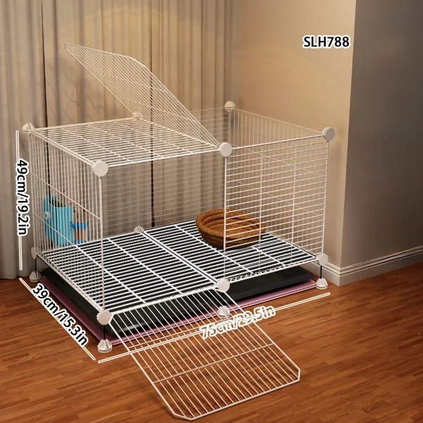 Encrypted Rabbit Cage Indoor Special Household with Anti-Spray Baffle Guinea Pig Guinea Pig Large House Large Space
