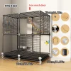 Myna Bird Cage Budgie Thrush Special Cage Black Phoenix Acacia Bird Anti-Splash Food Household Large Iron Bird Cage