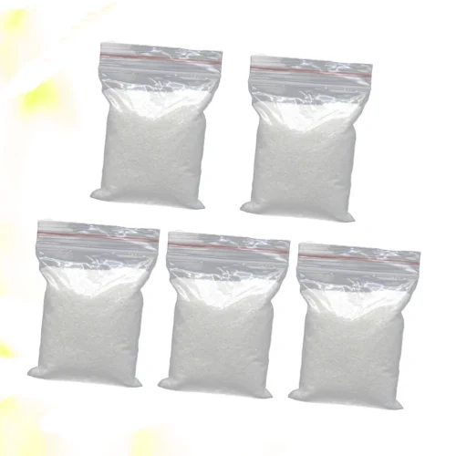 5 Packs Aquarium Sand Quartz 10kg for Fish White Tank Decoration Pebbles Bagged Substrate