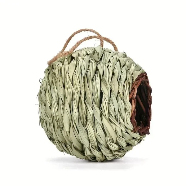 Handcrafted Weaved Hanging Parrot Hummingbird Nest Houses Birds Nest Cage Egg Cage House Outdoor Home Decoration and Gardening