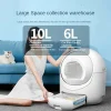 Electric Cat Toilet Extra Large Intelligent Cat Litter Box Fully Enclosed Poop Shovel Fully Automatic Cat Litter Box Low Noise