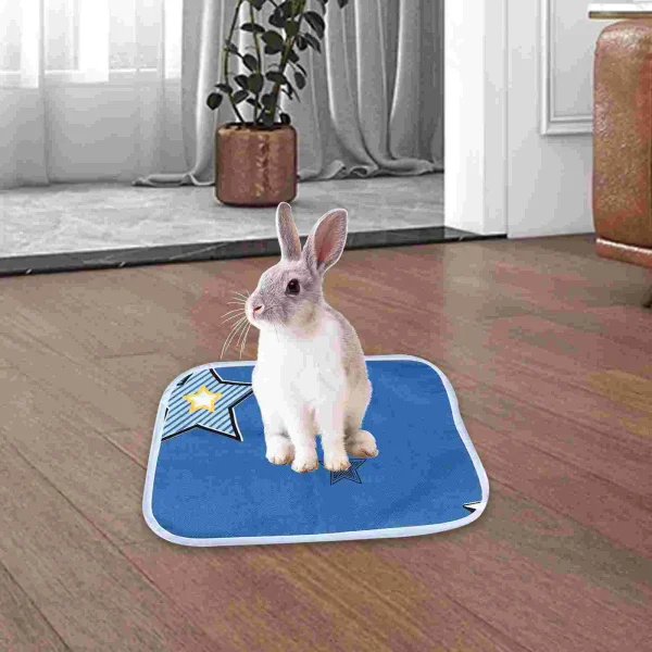 4 Pcs Guinea Pig Pad Washable Pet Pee Pads Hamster Liner Rabbit Oversized for Small Animals Cage Ecological Cotton Liners Mats