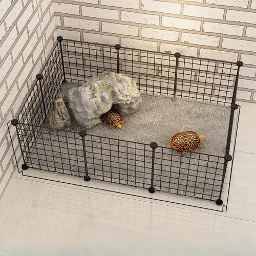 DIY Pet Cage Free Combination Household Indoor Guinea Pig Isolation Fence Cat Cage Rabbit Fence Turtle Activity Area Grids Net