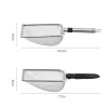 Pet Cleaning Tool Metal Aluminum Alloy Cat Litter Scoop Stainless Steel Durable Handle Pet Poop Shovel