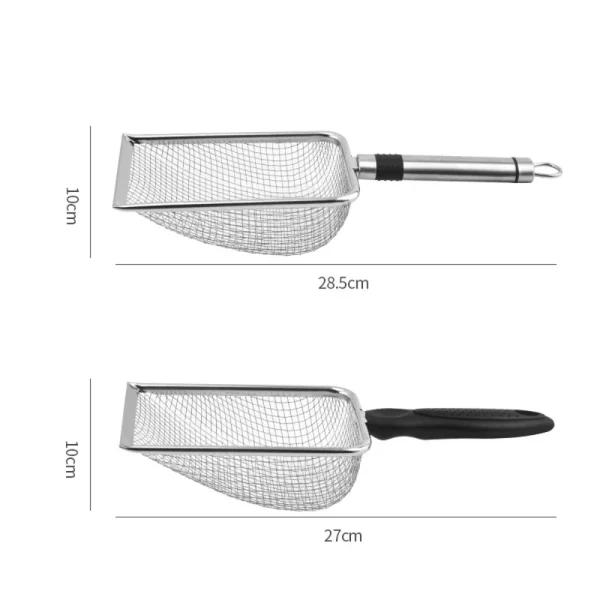 Pet Cleaning Tool Metal Aluminum Alloy Cat Litter Scoop Stainless Steel Durable Handle Pet Poop Shovel