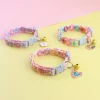 Pet Collar With Bell Cartoon Footprint Colorful Dog Puppy Kitten Collar Adjustable Safety Bell Ring Necklace Pet Accessories