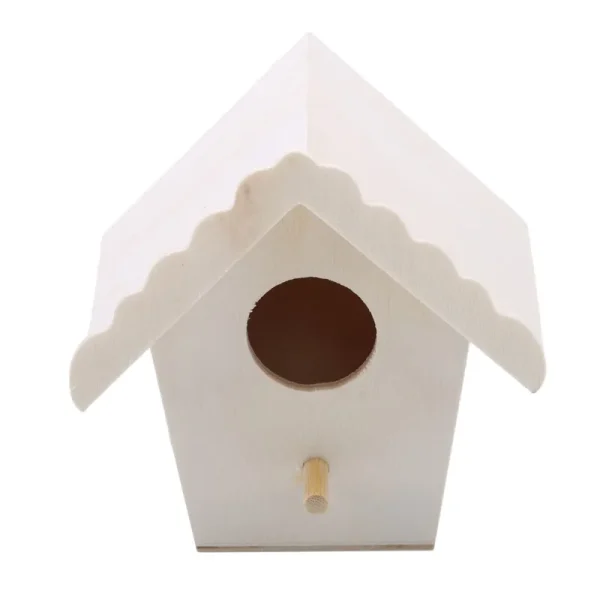 Wooden Mini Bird Cage Outdoor Hanging Birdhouse Box Garden Bird Cages Home Yard Decoration Bird Products Wooden Bird Parrot Nest