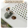 Transparent Fish Tank with Lid Aquarium Drop Resistant Hydroponic Tank Turtle Tank DIY Landscape Grass Shrimp Fish Container