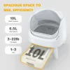 Automatic Litter Box, Self Cleaning Cat Litter Box for Multiple Cats, with Liners and Mat Included, Gift for Your Cat Friends
