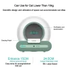 Automatic Cat Litter Box Self Cleaning with App Control & Cat Litter Mat & Door Curtain Smart Cat Toilet for Multiple Large Cats