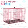 48 inch dog cage dog house folding metal wire dog cage