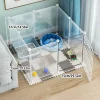 Dog Fence Indoor Household Small Size Dogs Fence Teddy Rabbit Pet Isolation Door Guardrail Cat Cage Anti-Jailbreak
