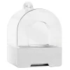 Clear Parrot Bathtub Shower Box Bird Bathtub with Screw Hooks Hanging Bird Bath Bird Bowl Bird House For Small and Medium Birds