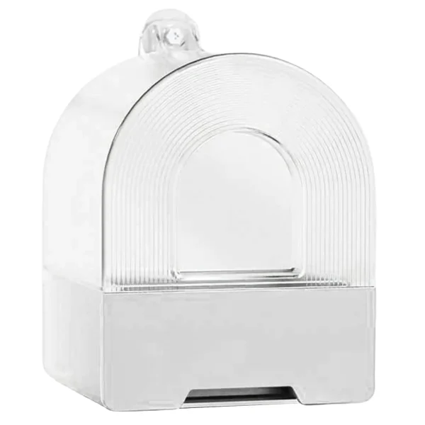 Clear Parrot Bathtub Shower Box Bird Bathtub with Screw Hooks Hanging Bird Bath Bird Bowl Bird House For Small and Medium Birds