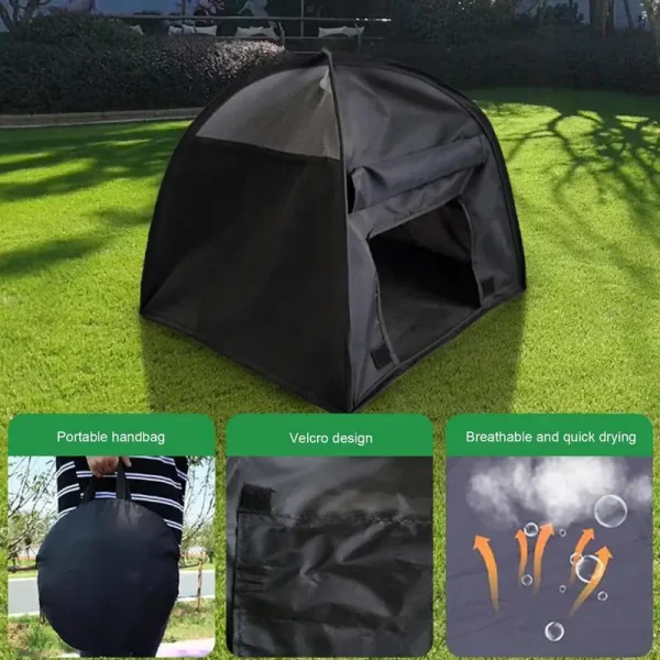 Dog Sun Protection Tent Foldable Cat Tent House Breathable Outdoor Pet House For Comfortable Space Effectively Blocks UV Rays