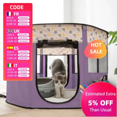 Large Dogs Houses Beds Dog House Foldable Pet Bed Tent Cats Cama Sweet Cat Bed Basket Cozy Kitten for Delivery Room