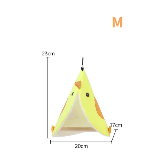 Soft Plush Bird Parrot Nest Bird Parrot Hammock Parakeet Hanging Bed House Cave Cage Hut Tent Toy Bird Cage Accessories