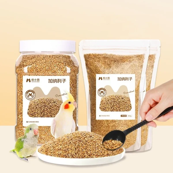 Bird Food Canary Seeds Parrot Food Peony Tiger Skin Xuanfeng Feed Shelled Special Grain General Bird Food Parrot Bird Food Feed