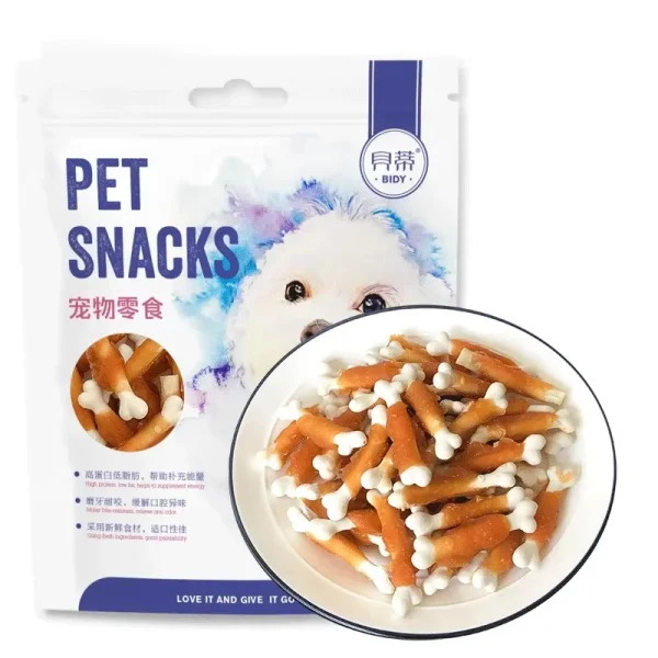Pet Dog Biscuits Delicious Snacks Milk Chicken Calcium Food Bone Snacks Teething Food Teeth Cleaning Training Reward Sticks