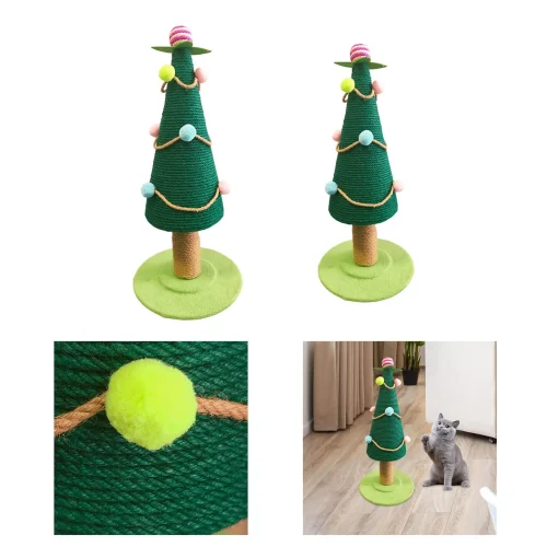 Cat Scratching Posts for Indoor Cats Xmas Tree Activity Toy Cat Toy Kitty