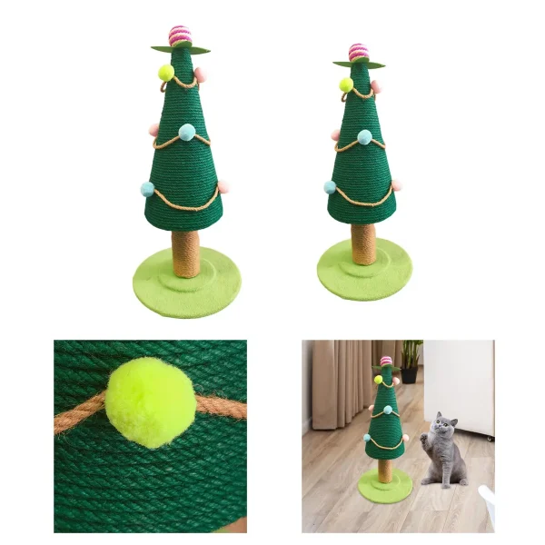 Cat Scratching Posts for Indoor Cats Xmas Tree Activity Toy Cat Toy Kitty
