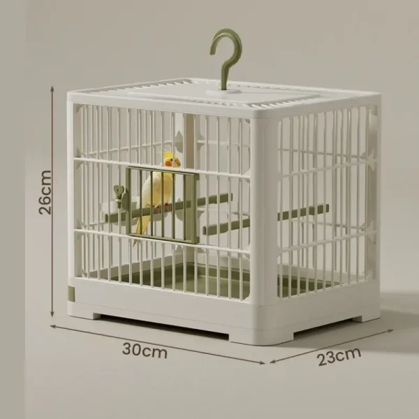 Portable Bird Container Bird Travel Carrier Bird Cage with Handle Large Space Breathable Foldable