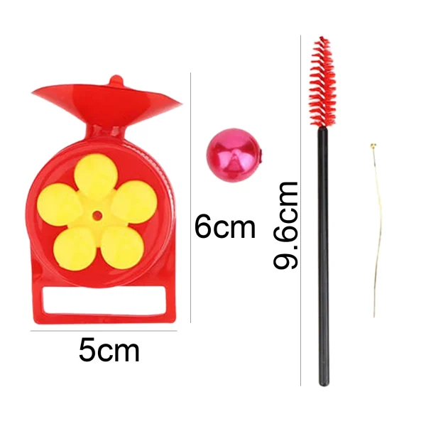 1Set Hummingbird Feeder Hand Held Accessories Durable Bird Feeder Plastic Hanging Dispenser Hummingbird Food Feeder for Garden