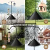 2pcs 14/16/18in Squirrel Baffle Outdoor Wrap Around Squirrel Baffle Squirrel Proof Bird Buddy Accessories for Bird Feeder Pole