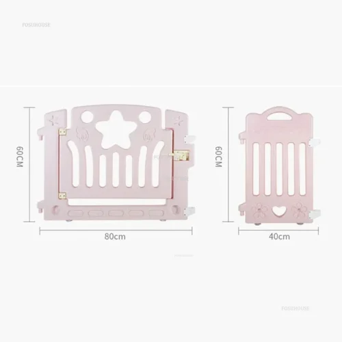 Minimalist Plastic Dog Houses Safety Dog Fence Home Pet Cat Kennel Small Dogs Indoor Isolation with Toilet Dog Cage Pet Supplies
