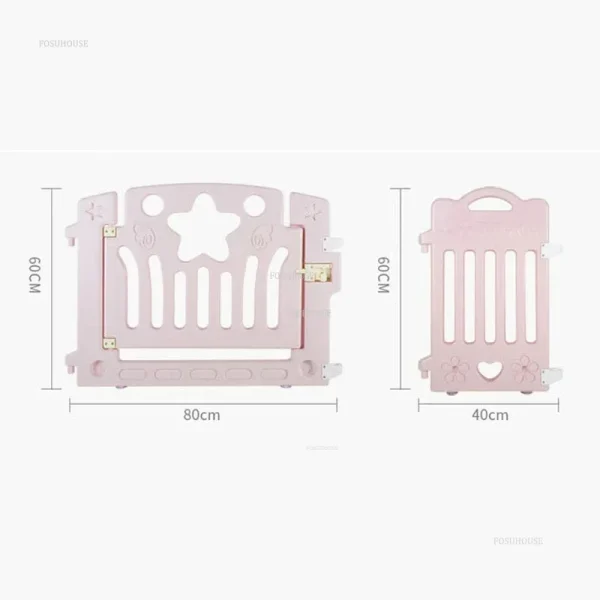 Minimalist Plastic Dog Houses Safety Dog Fence Home Pet Cat Kennel Small Dogs Indoor Isolation with Toilet Dog Cage Pet Supplies