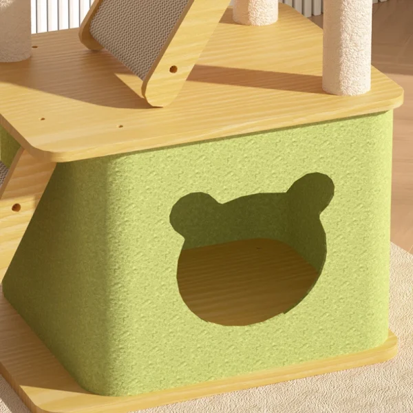 Cat Climbing Nest Tree Capsule Pet Toy Sisal Climbing Post Rack Pet Products Cat Supplies Scratchers Furniture Accessories