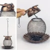 1pc Heavy Duty Copper Mesh Owl Shaped Wild Bird Feeder for Garden Yard Decor Window bird feeder Feeders bird Bird feeder cups