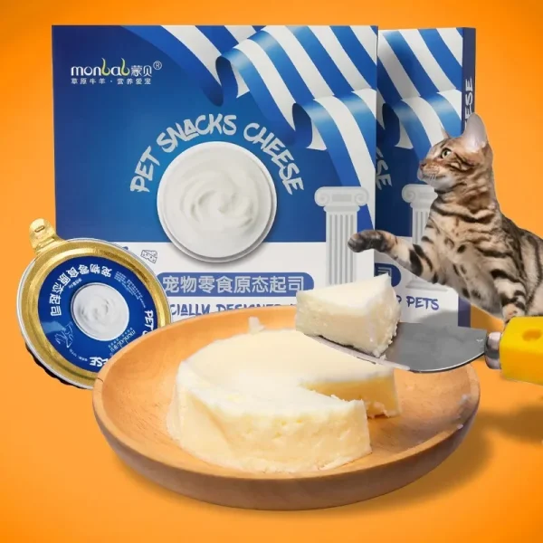 New Pet Snacks Semi Solid Goat's Milk Cheese Additive Free Adult Cat Wet Food Nutritional Calcium Supplement Dog Canned Snacks