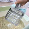 Easy Use Cat Litter Scoop with Waste Bag Holder, Durable Plastic Litter Box Cleaner for All Cat Breeds, Essential Pet Supplies T