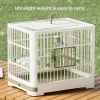 Portable Bird Container Bird Travel Carrier Bird Cage with Handle Large Space Breathable Foldable