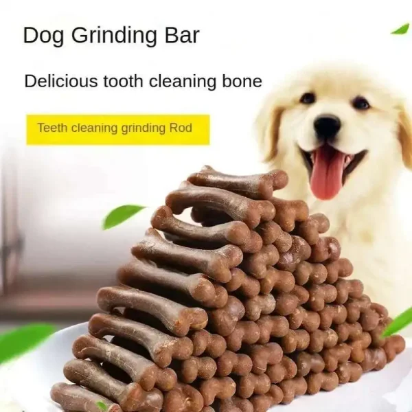 Tooth Grinding Pet Puppy Snack Food Treats Chews Oral Hygiene Toy Leather Cowhide Teeth Clean Stick For Dog