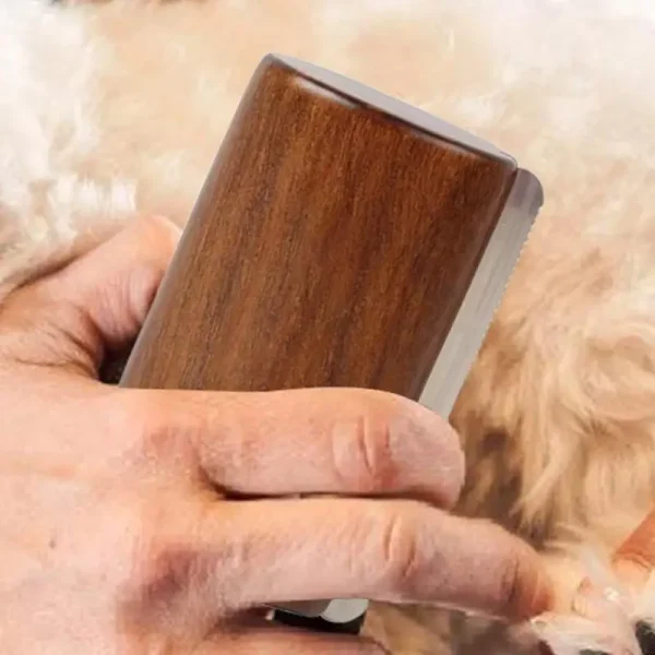 Dog Hair Remover Brush Wooden Handle Dog & Cat Brush Cat & Dog Grooming Slicker Brush for Pets Grooming Brushes for Long Short