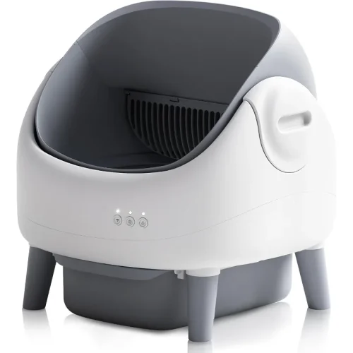Self Cleaning Litter Box, Automatic Cat bedpan with Open-Top Design, APP Control, Dual Safety Sensors, Suitable for Multi-cat