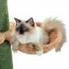 Cat Tree 5-Tier Floor to Ceiling Cat Tower Cactus Tall Climbing Frame with Scratching Post and Hammock for Indoor Cats