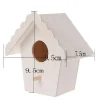 Wooden Mini Bird Cage Outdoor Hanging Birdhouse Box Garden Bird Cages Home Yard Decoration Bird Products Wooden Bird Parrot Nest
