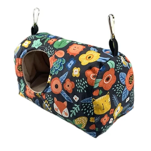 Parrot Nest Hammock Happy Snuggle Hanging Tent Winter Warm House Small Animal Hideaway for Hamsters Budgies Conures