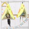 Soft Plush Bird Parrot Nest Bird Parrot Hammock Parakeet Hanging Bed House Cave Cage Hut Tent Toy Bird Cage Accessories