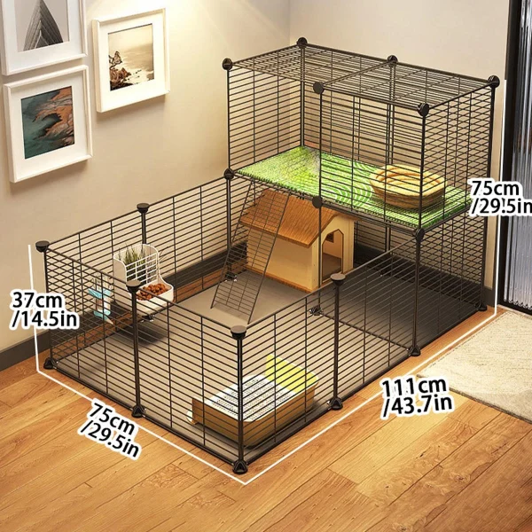 kf-S5e2d823ca64a417a8db3c256f66b8356r Guinea Pig, Guinea Pig, Rabbit Special Cage, Breeding Box, House Pet Fence, Extra Large Free Luxury Pet Supplies