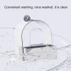 Clear Parrot Bathtub Shower Box Bird Bathtub with Screw Hooks Hanging Bird Bath Bird Bowl Bird House For Small and Medium Birds