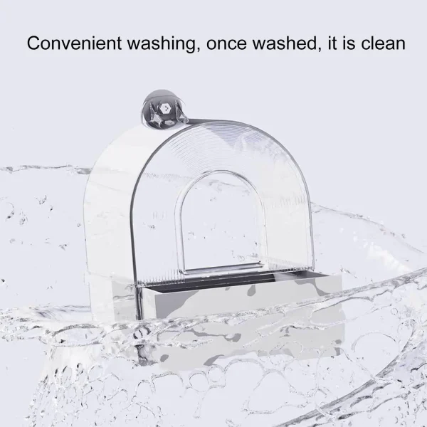 Clear Parrot Bathtub Shower Box Bird Bathtub with Screw Hooks Hanging Bird Bath Bird Bowl Bird House For Small and Medium Birds