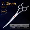 Fenice Stainless Steel 7/7.5/8 inch Curved Scissors Pet Dog Grooming Scissors Pets Hair Cuttings Shears ножницы tijeras t