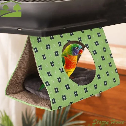 Durable Breathable Bird Nest House Waterproof Bite Resistant Parrot Hanging Cage Comfortable Bird Sleeping Bed Summer